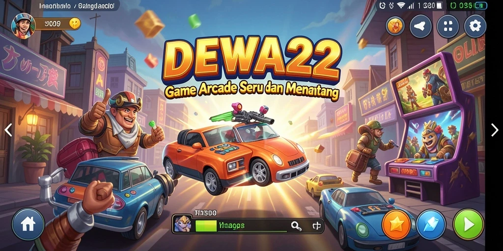 Menampilkan gameplay seru DEWA22 dengan tantangan arcade.
