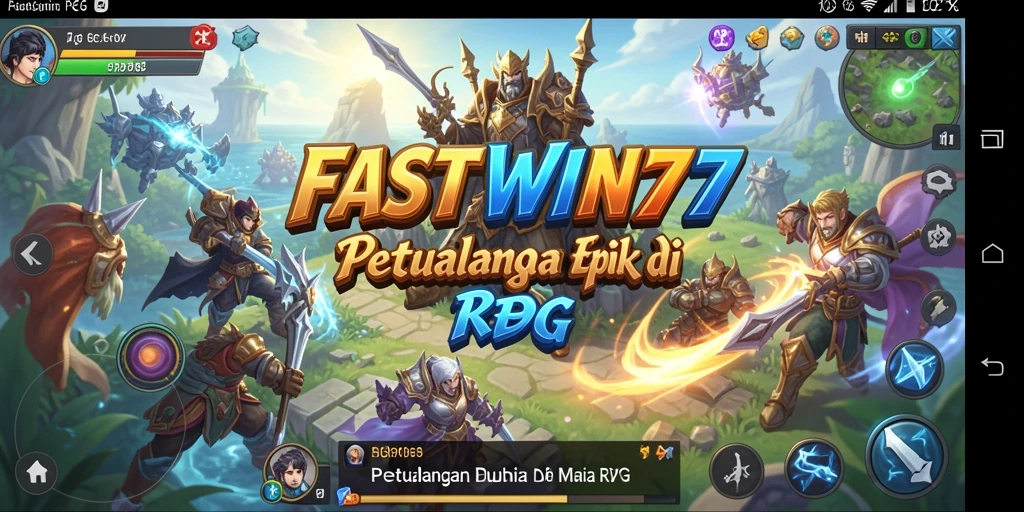 Tampilan screenshot <strong>FASTWIN77</strong> yang menampilkan aksi pertarungan RPG mendebarkan.
