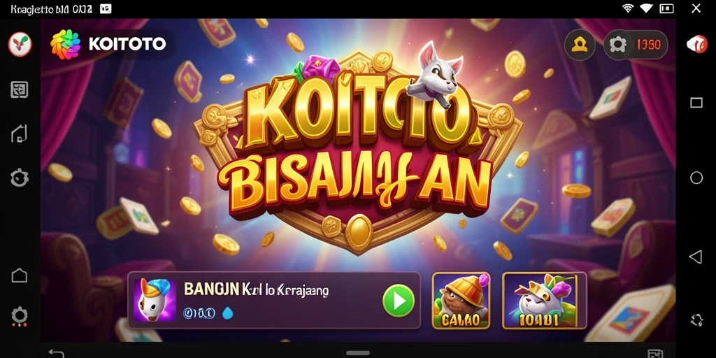 Tampilan gameplay KOITOTO dengan strategi bisnis yang menarik.