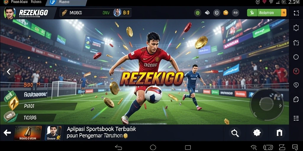 Tampilan utama REZEKIGO dengan berbagai pilihan taruhan olahraga.